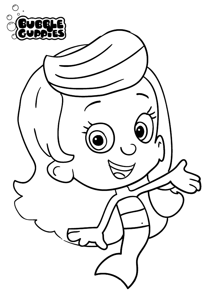 800x1120 Bubble Guppies Coloring Pages