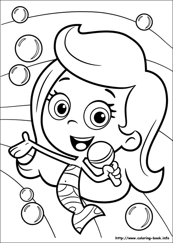 567x794 Bubble Guppies Coloring Pages