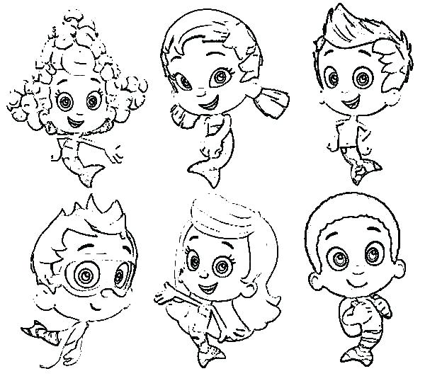 600x531 Bubble Guppies Printable Coloring Pages Nick Jr Coloring Pages 7