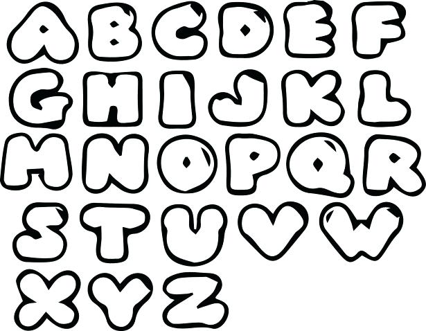 615x478 Bubble Letter Coloring Pages X X Bubble Letter B Coloring Pages