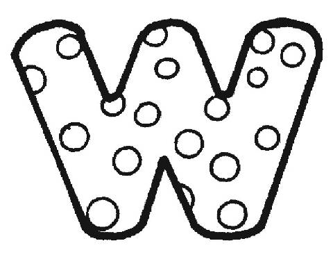 480x370 Bubble Letter W Coloring Pages Gtgt Disney Coloring Pages