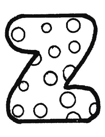 370x480 Bubble Letter Z Coloring Pages Gtgt Disney Coloring Pages