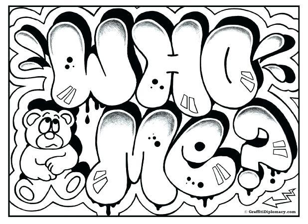 618x450 Letter Coloring Pages Free Page Graffiti G Diplomacy Astounding