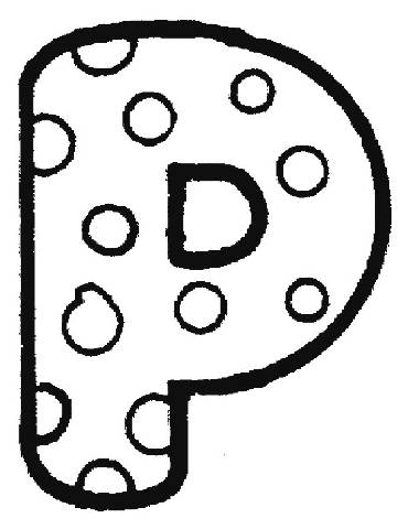 370x480 Transmissionpress Bubble Letter P Coloring Pages