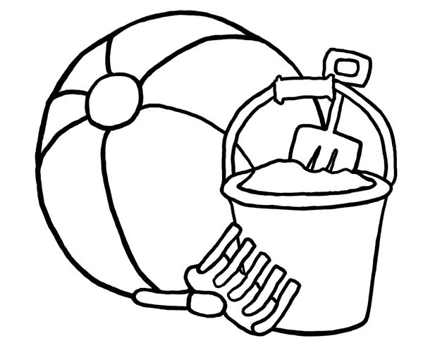 Bucket Coloring Pages