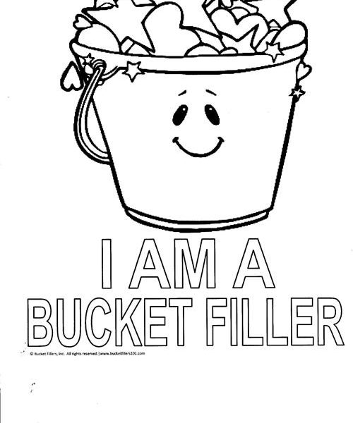 500x600 Bucket Filling Coloring Pages Bucket Filler Coloring Page Many