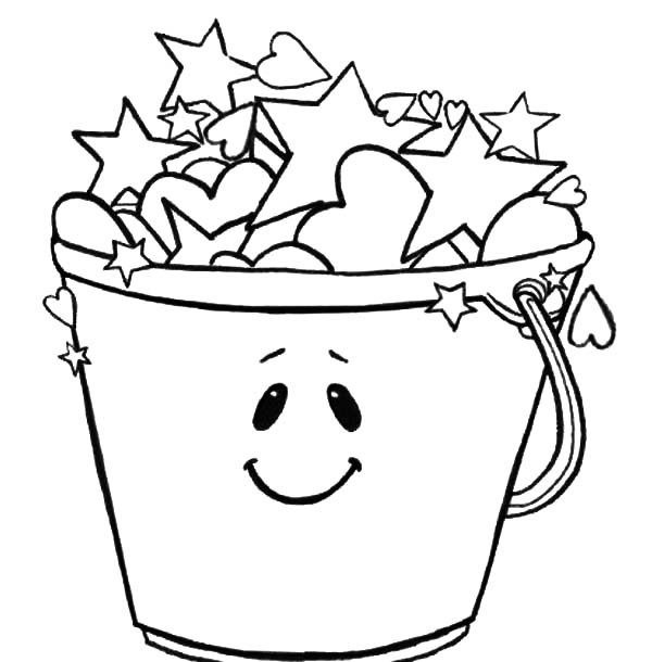 600x610 Have You Filled A Bucket Today Coloring Page Bucket Coloring Pages