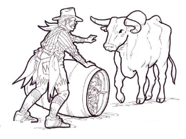720x540 Bull Coloring Pages