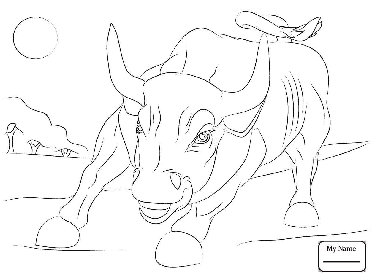 1253x934 Skill Bucking Bull Coloring Pages Mammals Azco