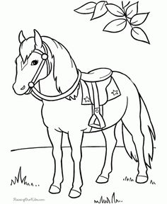236x288 Front View Mare Colt Horse Coloring Pages Western .horse