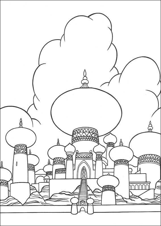 567x794 Coloring Page Aladdin Aladdin Coloring Pages Craft