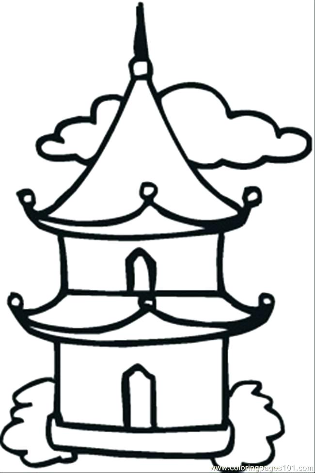 650x976 Buddha Coloring Pages Coloring Pages Little Temple Coloring Page