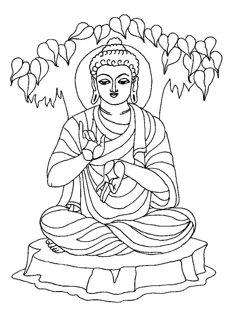750x1031 Buddha Coloring Pages Buddha Coloring Page Coloring Home Ideas
