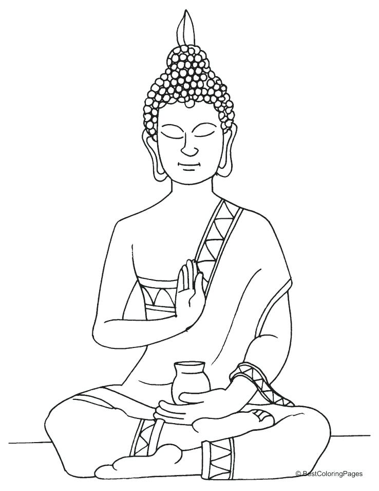 738x954 Buddha Coloring Pages Click To See Printable Version Of Coloring