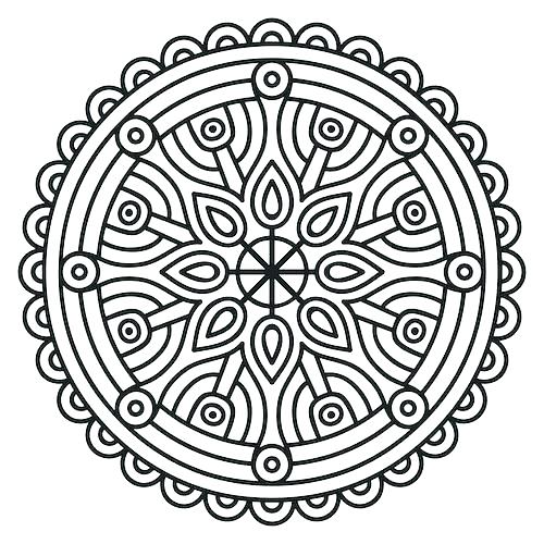 500x500 Buddhist Mandala Coloring Pages Cheap Modern Free Mandala Coloring