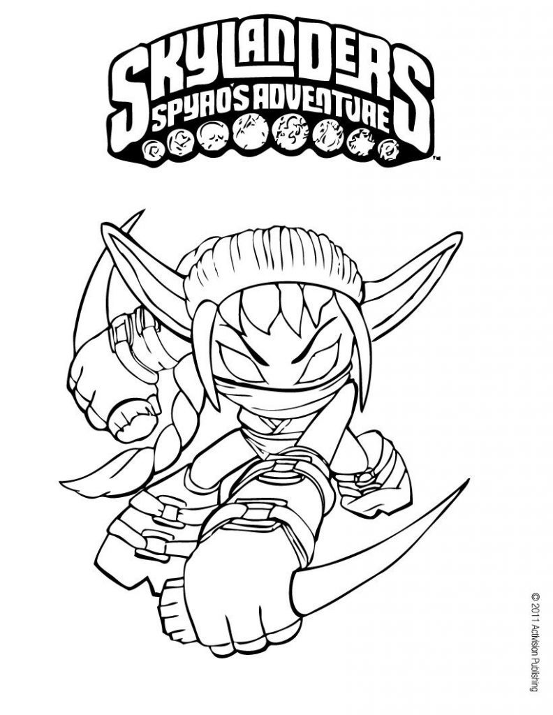 792x1024 Wanted Elf Coloring Pages Skylanders Stealth 15124