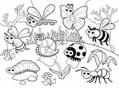 236x176 Bugs Amp Butterflies Coloring Page Bug Insect, Free Printable