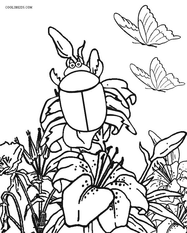 600x750 Printable Bug Coloring Pages For Kids Cool2bkids