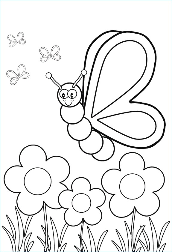575x840 Spring Bugs Coloring Pages