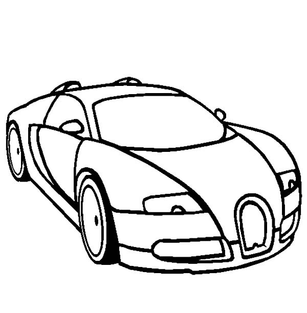 600x612 Bugatti Car Coloring Pages For Kids Best Place To Color