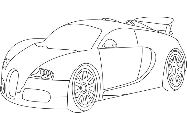 600x364 Bugatti Coloring Pages Printable Color Bros