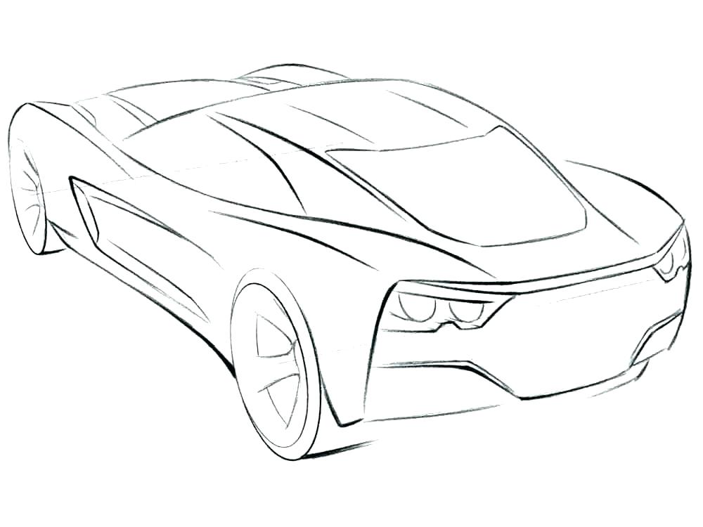 1000x750 Bugatti Coloring Page