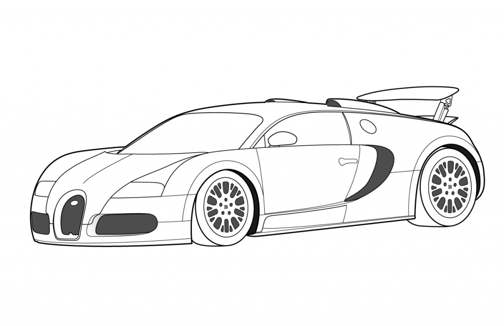 Bugatti Veyron Coloring Pages