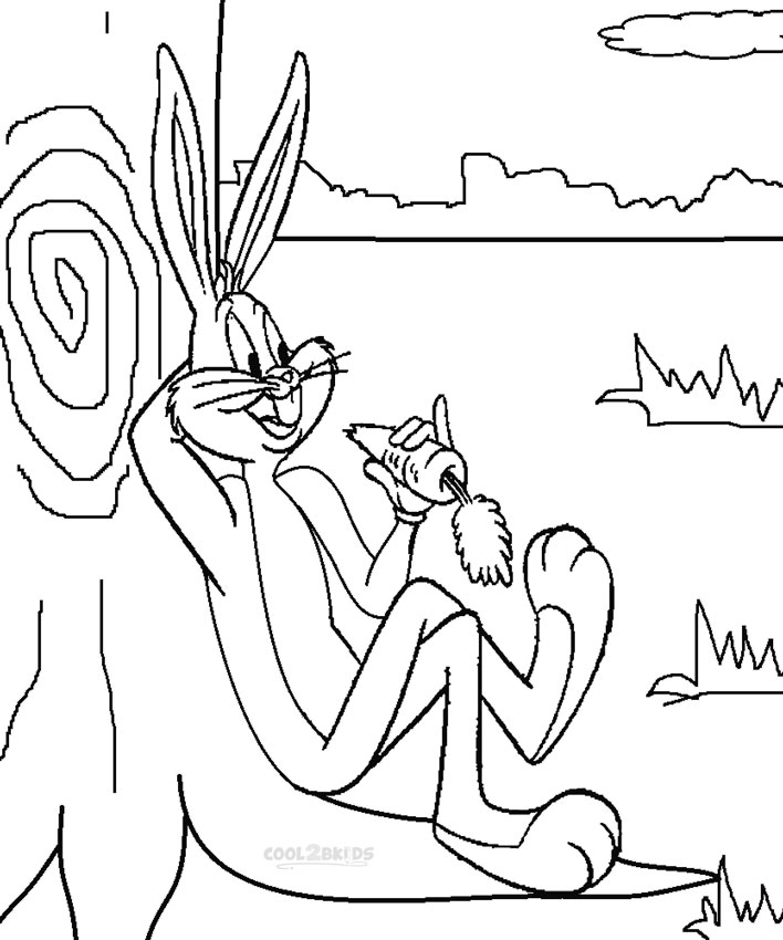 708x850 Printable Bugs Bunny Coloring Pages For Kids Cool2bkids