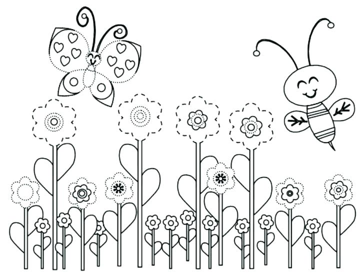 720x556 Spring Bugs Coloring Pages Preschool In Spring Color Spring Bugs