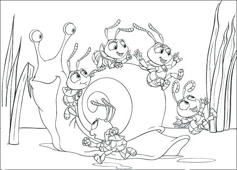 480x343 Bugs Life Coloring Pages