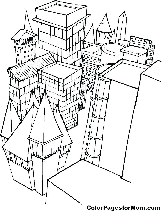 640x833 School Building Coloring Pages Yoschool.site