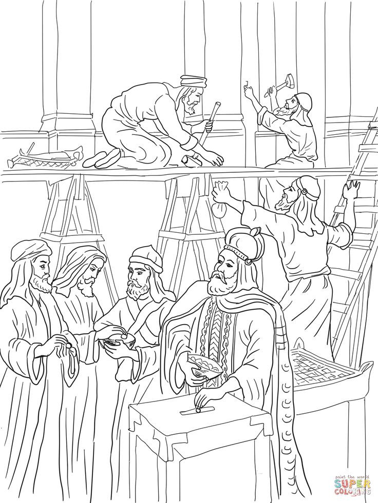736x981 14 Elegant Building The Temple Coloring Pages Image