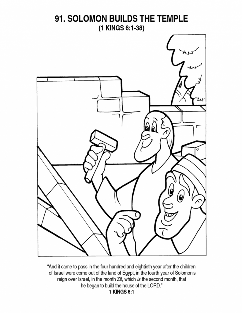 791x1024 Building The Temple Coloring Pages