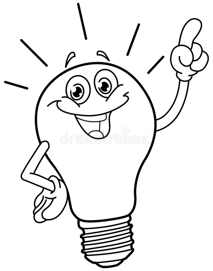 709x900 Light Bulb Coloring Page