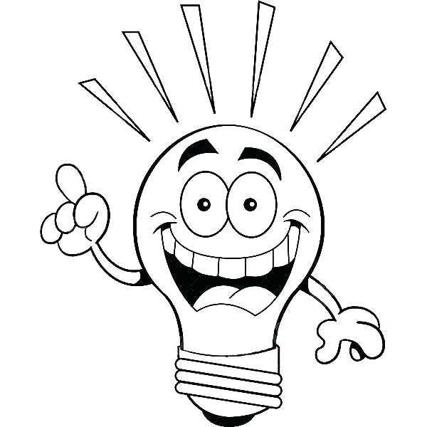 600x600 Light Bulb Coloring Page As Well As Coloring Pages Tree Lights