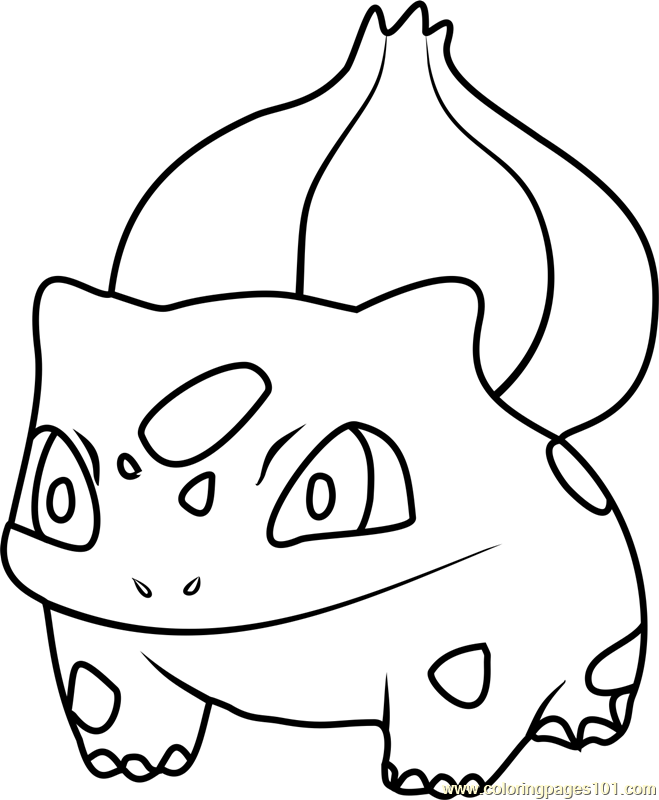 659x800 Bulbasaur Coloring Page