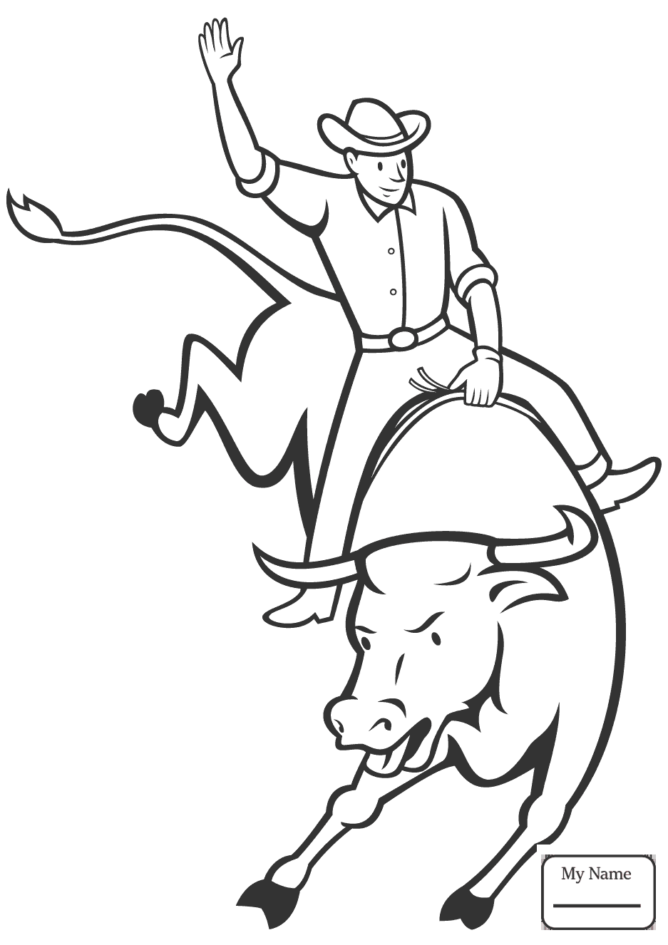 937x1326 Insider Bucking Bull Coloring Pages Activities
