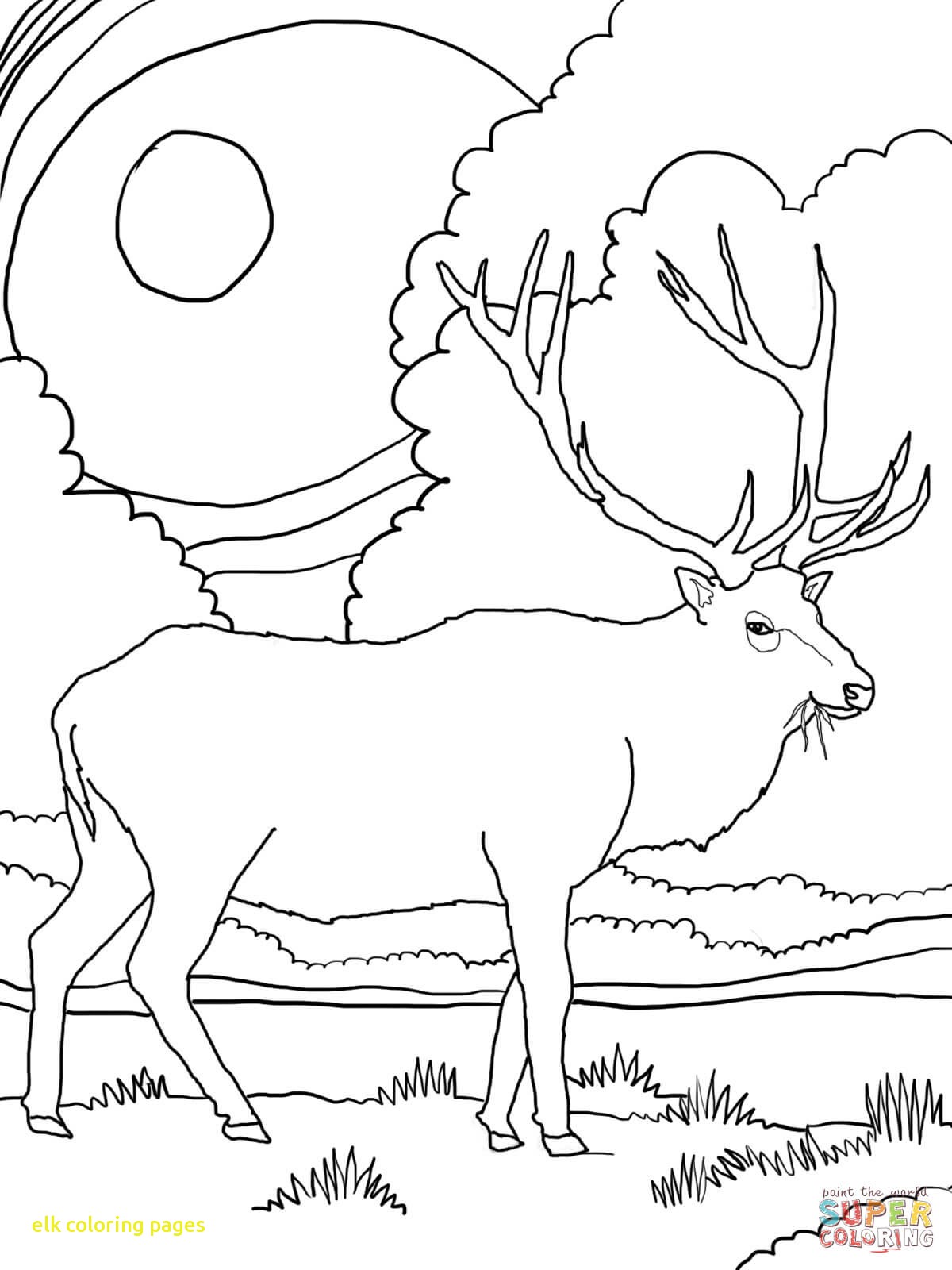 1200x1600 Elk Coloring Pages With Page 11668 Free Printable Inside
