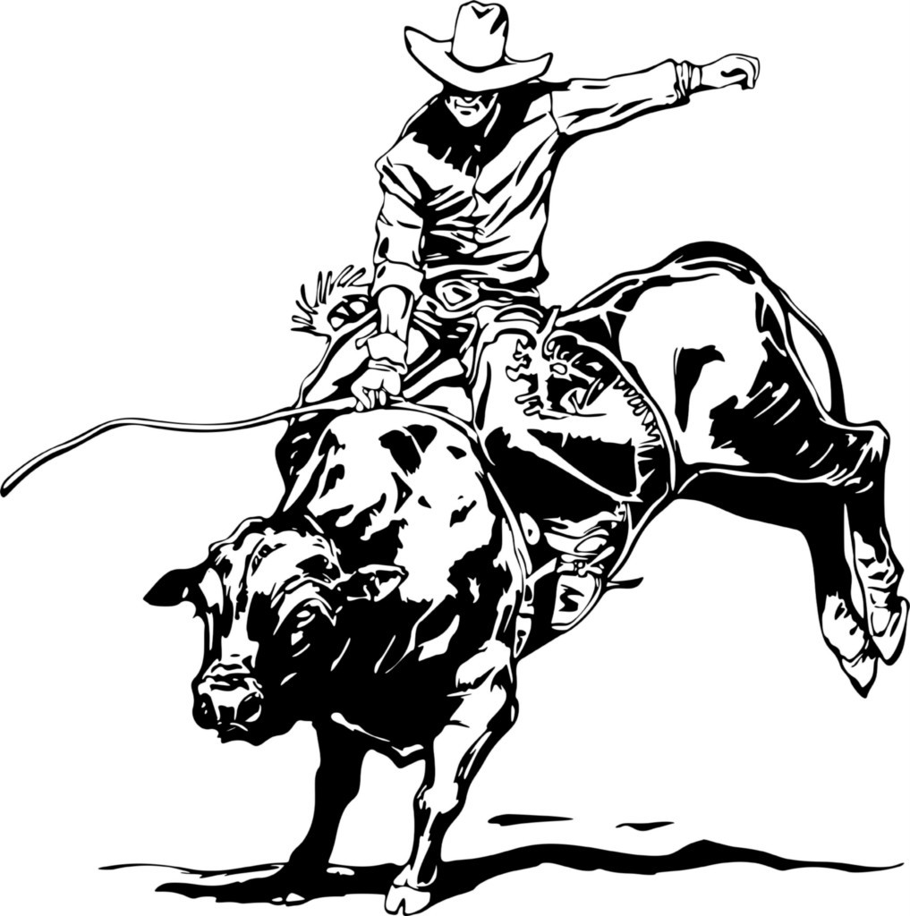 1017x1024 Rodeo Bull Riding Coloring Pages