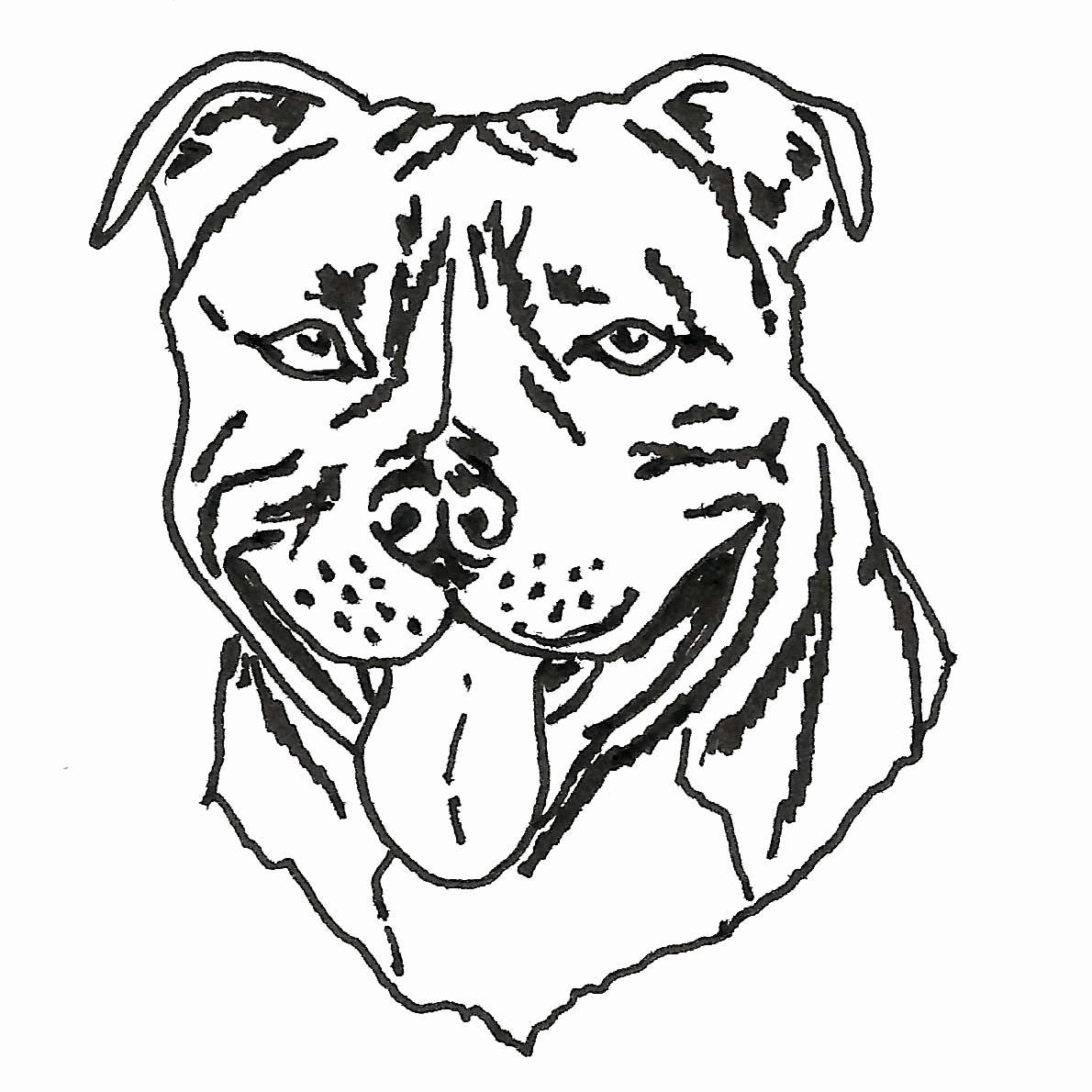 Bull Terrier Coloring Pages
