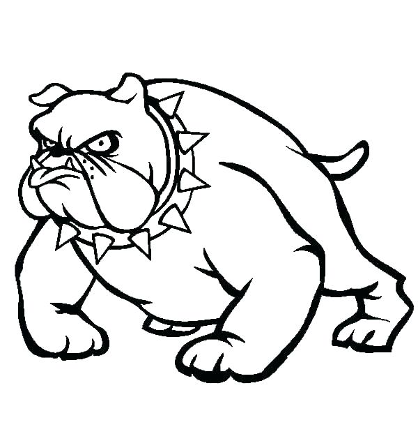 600x612 Bulldog Coloring Pages Bulldogs Coloring Pages Bulldog Coloring