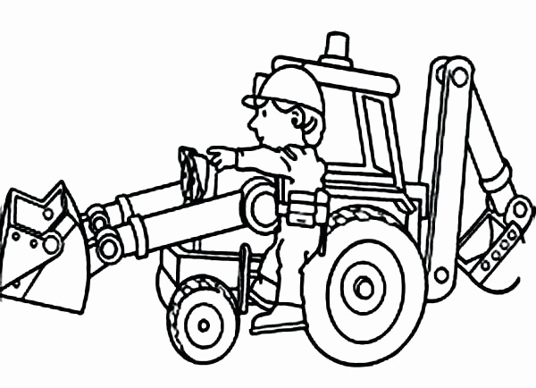 Bulldozer Coloring Pages