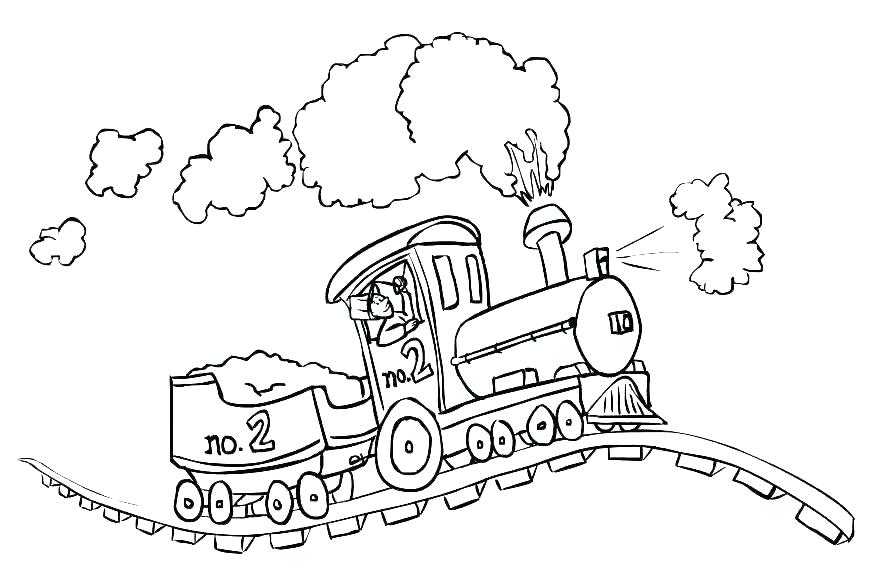 878x572 Train Picture To Color The Train Color Pages Coloring Sheets As