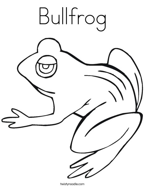 468x605 Bullfrog Coloring Page