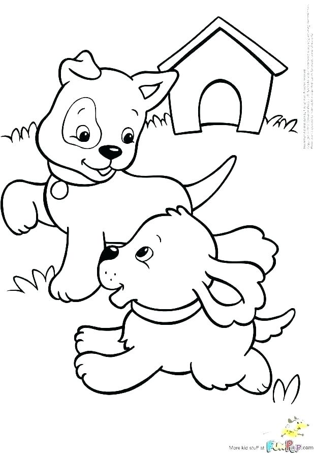 618x891 Puppies To Color 8