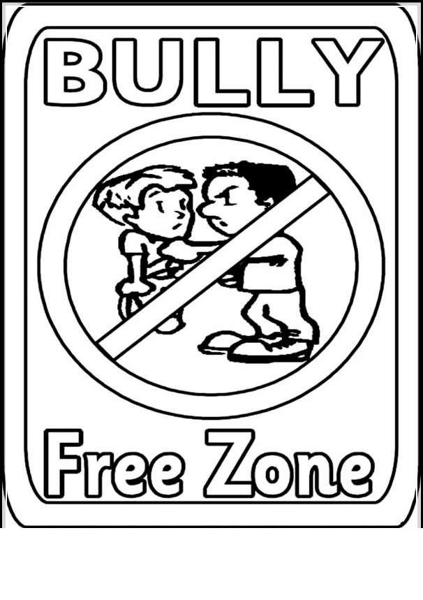 606x859 Bullying Coloring Pages
