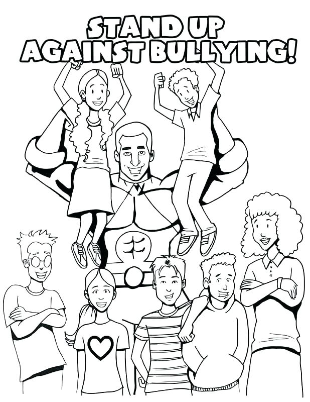 618x800 Bullying Coloring Pages Anti Free Anti Bullying Coloring Sheets
