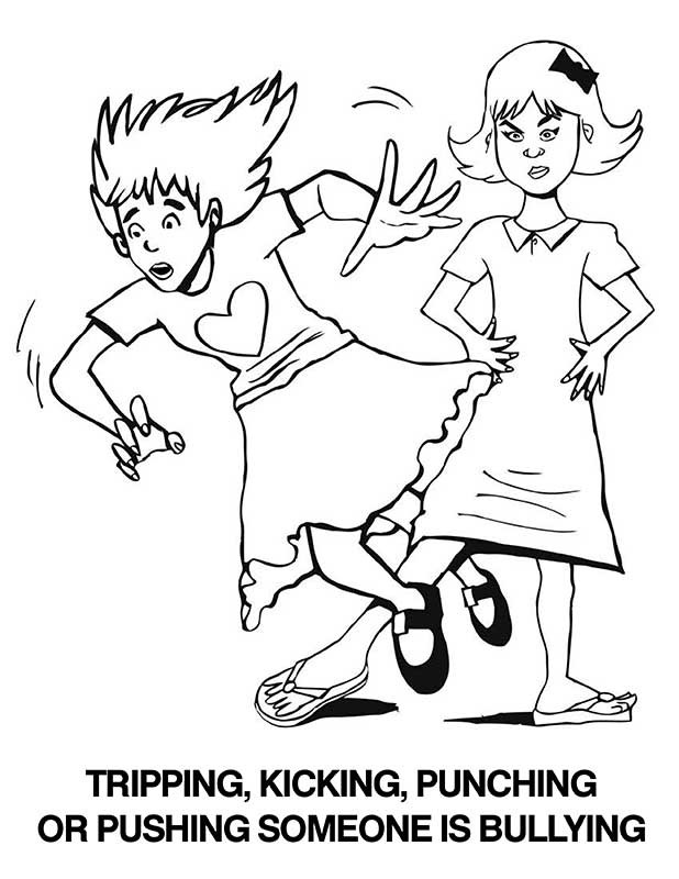618x800 Bullying Coloring Pages Free Printable Coloring Worksheets