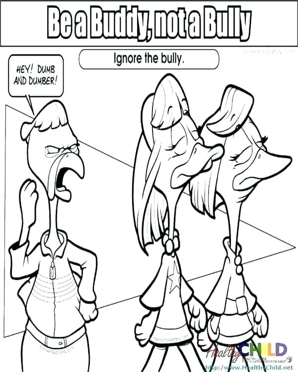 600x750 Anti Bullying Day Coloring Pages Kids Coloring Bullying Coloring