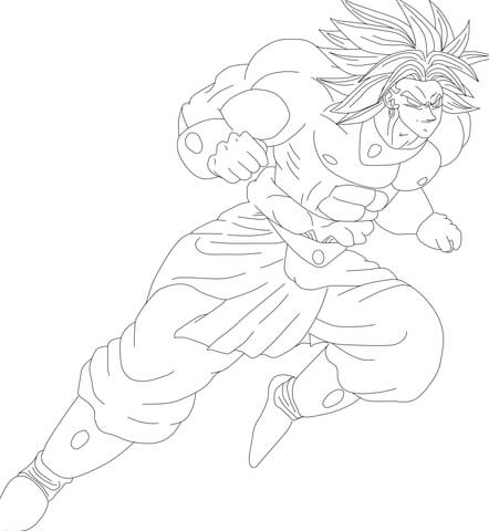 442x480 Ssj5 Coloring Page